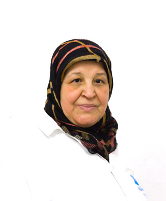 Technicienne de surface depuis depuis Février 2013
<br> <small>Ancienne salariée dans le textile et la couture.
Fatma aime son cadre de travail grâce à la sérénité de la résidence El Ryad.</small>